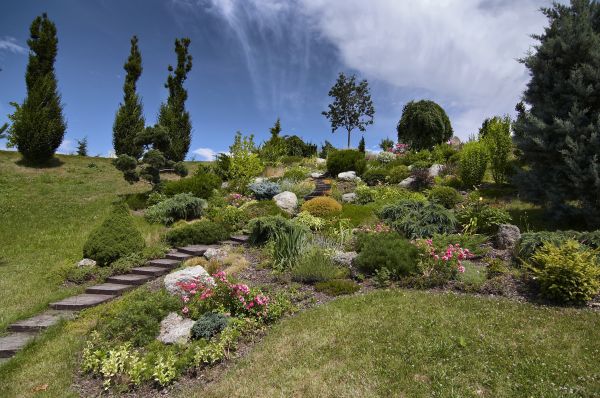 Steep Terrain Landscaping in Palm City