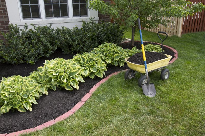 Flower Bed Mulching